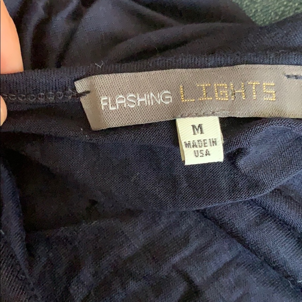 Flashing lights top size M black - Picture 3 of 4